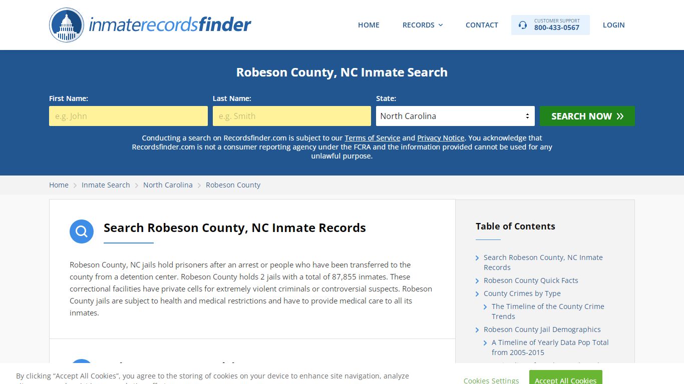 Robeson County, NC Inmate Lookup & Jail Records Online
